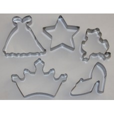 Fairytale Princess Stainless Steel Cookie Cutter Set - 5 piece